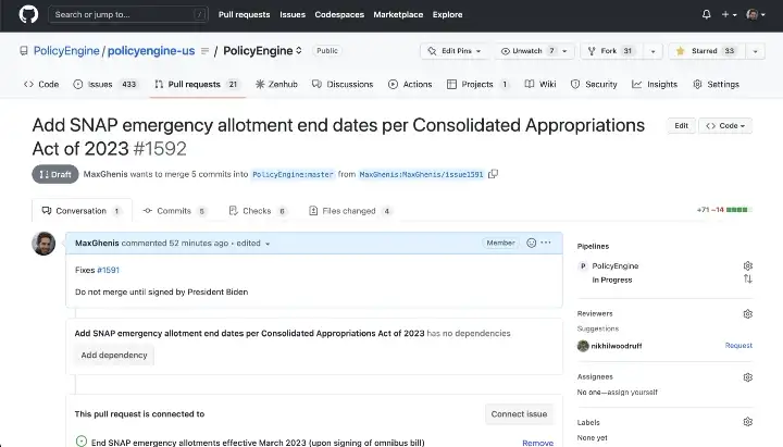Updating PolicyEngine to reflect SNAP reform in the omnibus bill
